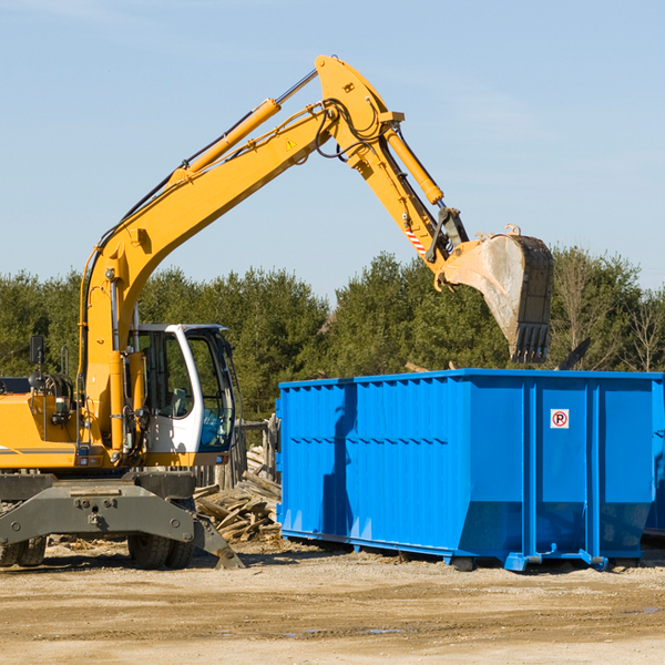 are there any restrictions on where a residential dumpster can be placed in Eagle